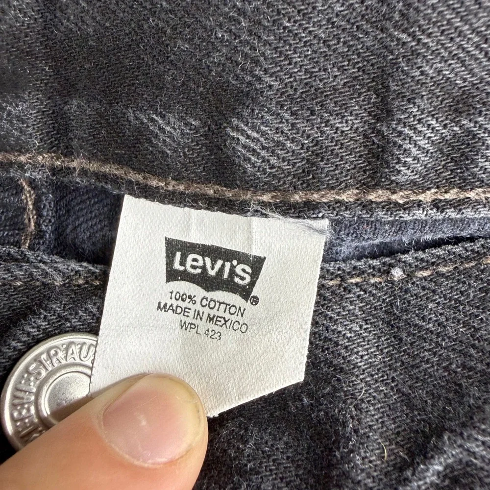 VTG Levis 501 XX Original Straight Leg Black Jeans Mens Size 40x34 (fits 38x33)